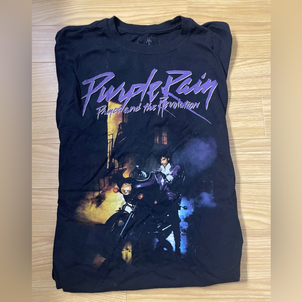 Purple Rain Graphic Tee - Black